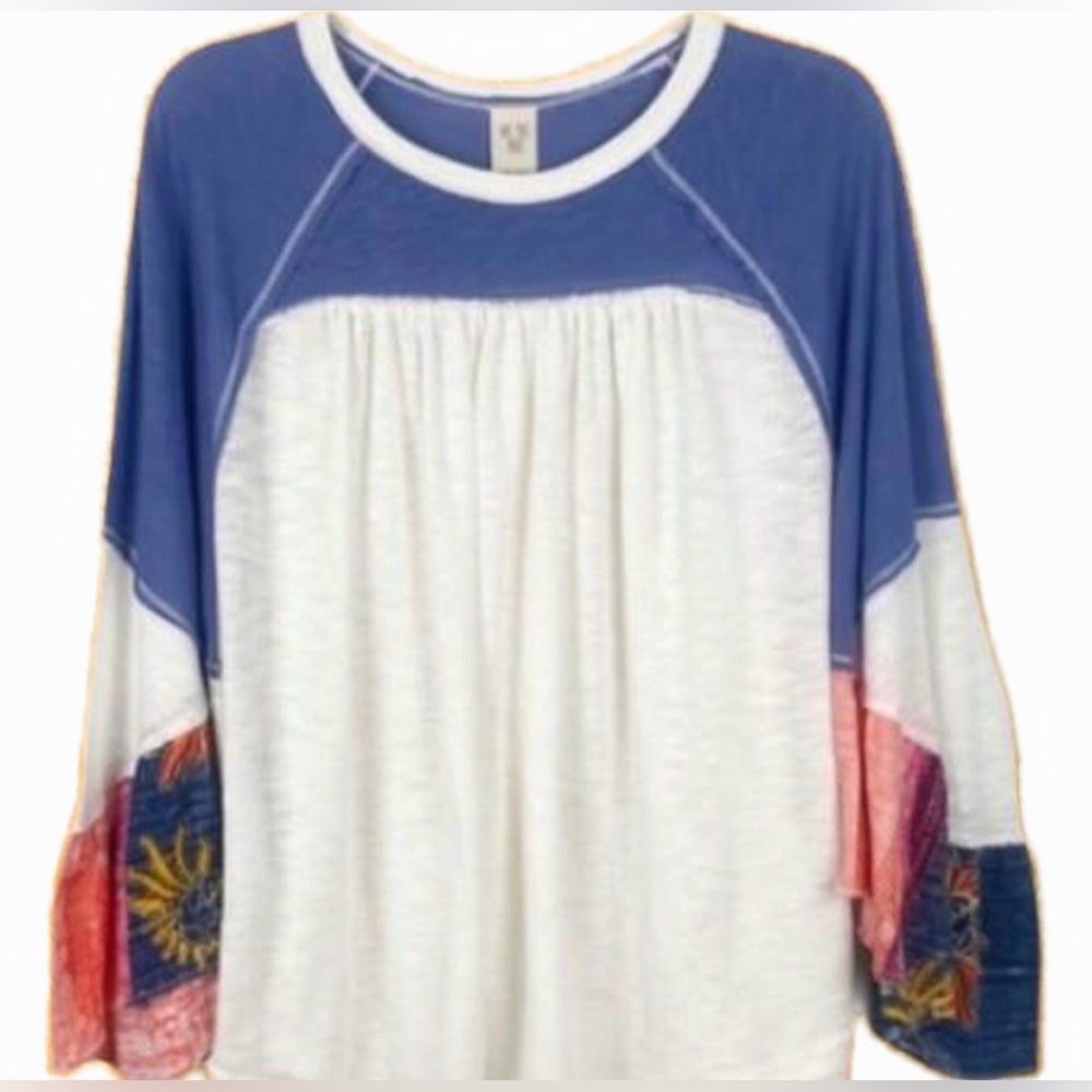 Free People Thermal Friday Fever Top Bell Sleeves Womens